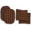 The Organic Company Vaffel Vaskbar Rondel 4 stk, Teak