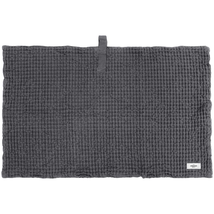 The Organic Company Big Waffle Badematte 80x55 cm, Dunkelgrau