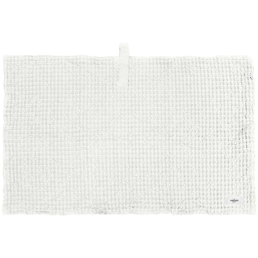 The Organic Company Big Waffle Badematte 80x55 cm, Naturwei