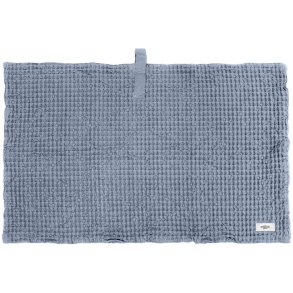 The Organic Company Big Waffle Badematte 55x80 cm, Grey Blue