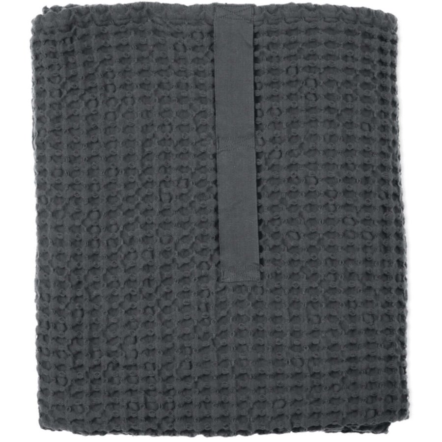 The Organic Company Big Waffle Handtuch 150x100 cm, Dark Grey