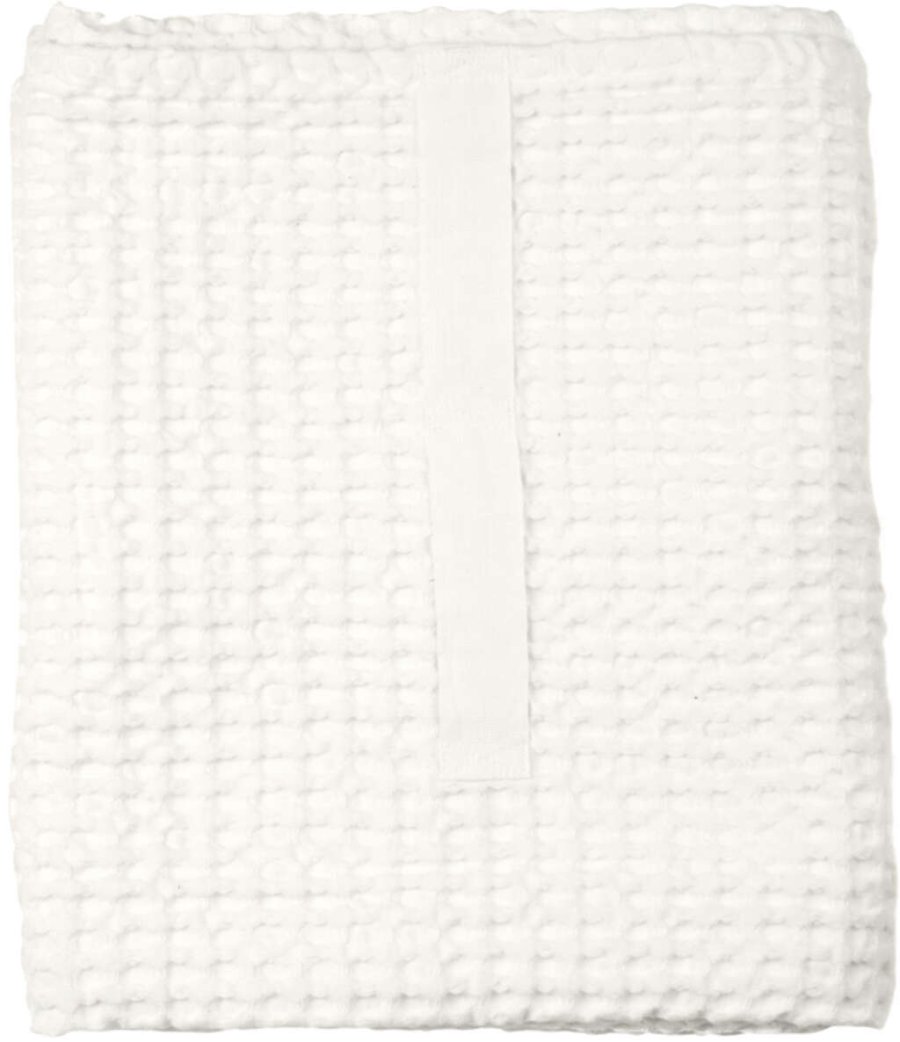 The Organic Company Big Waffle Handtuch 150x100 cm, Natural White