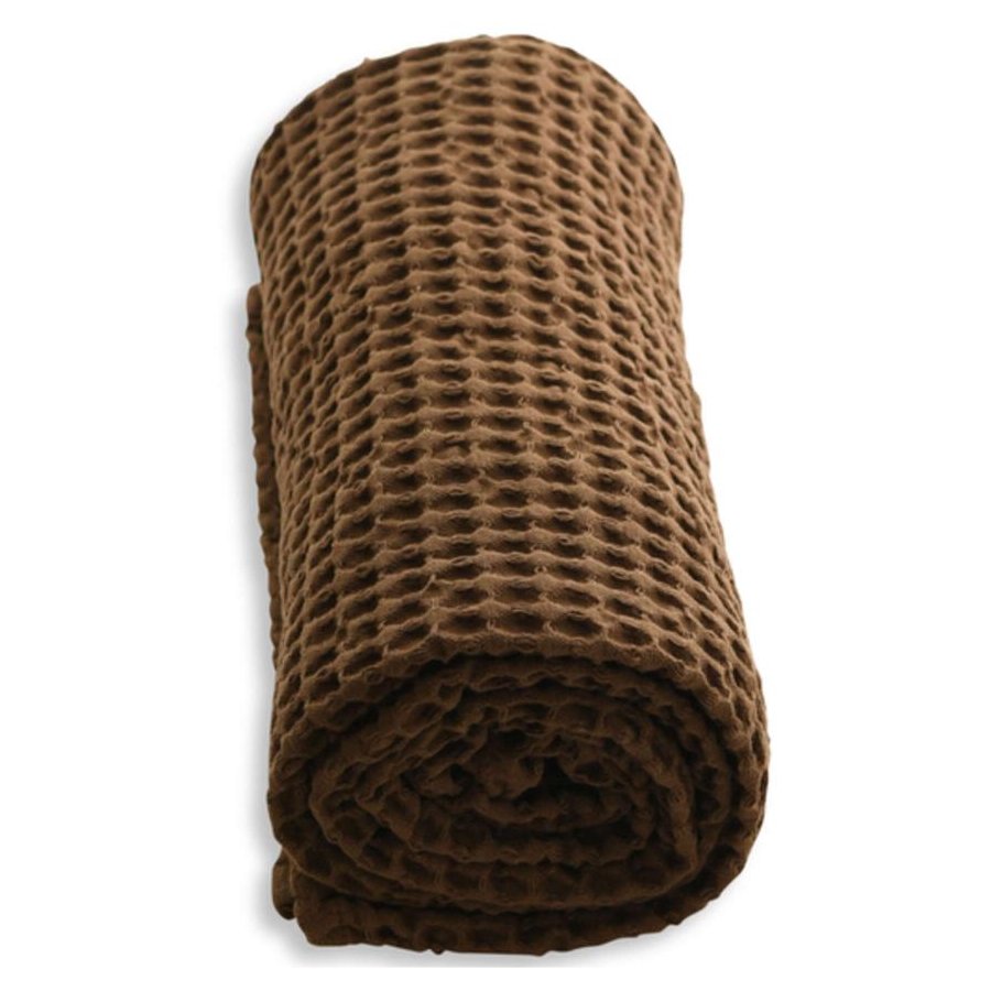 The Organic Company Vaffel Hndklde 100x150 cm, Teak