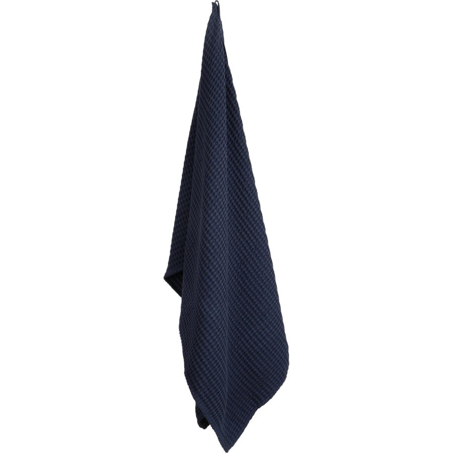 The Organic Company Big Waffle Handtuch 150x100 cm, Dark Blue