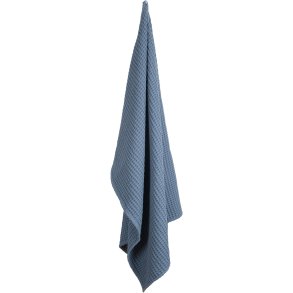 The Organic Company Big Waffle Handtuch 100x150 cm, Grey Blue