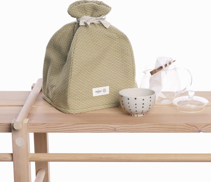 The Organic Company Stoff Teew&auml;rmer 36x30 cm, Khaki Stone