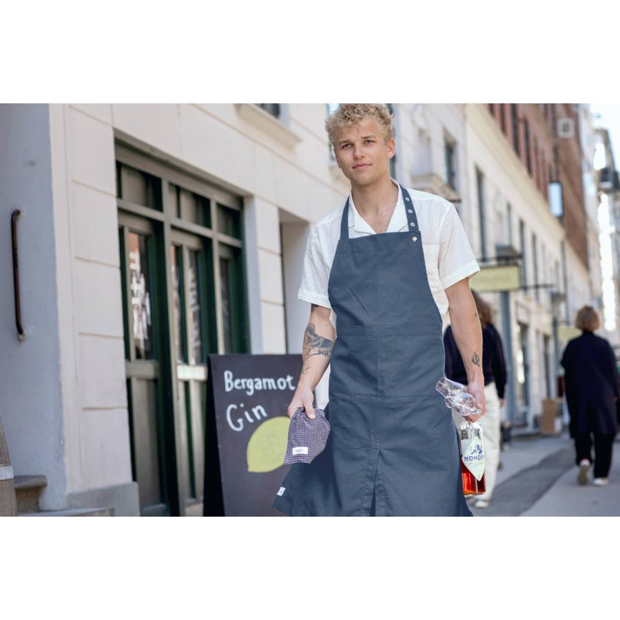 The Organic Company Forkl�de m. Lomme 80x95 cm, Grey Blue