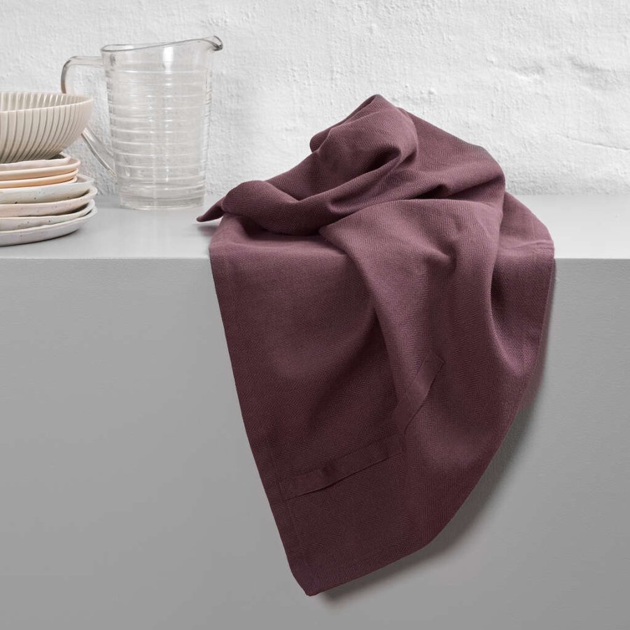 The Organic Company Geschirrtuch 53x86 cm, Maroon