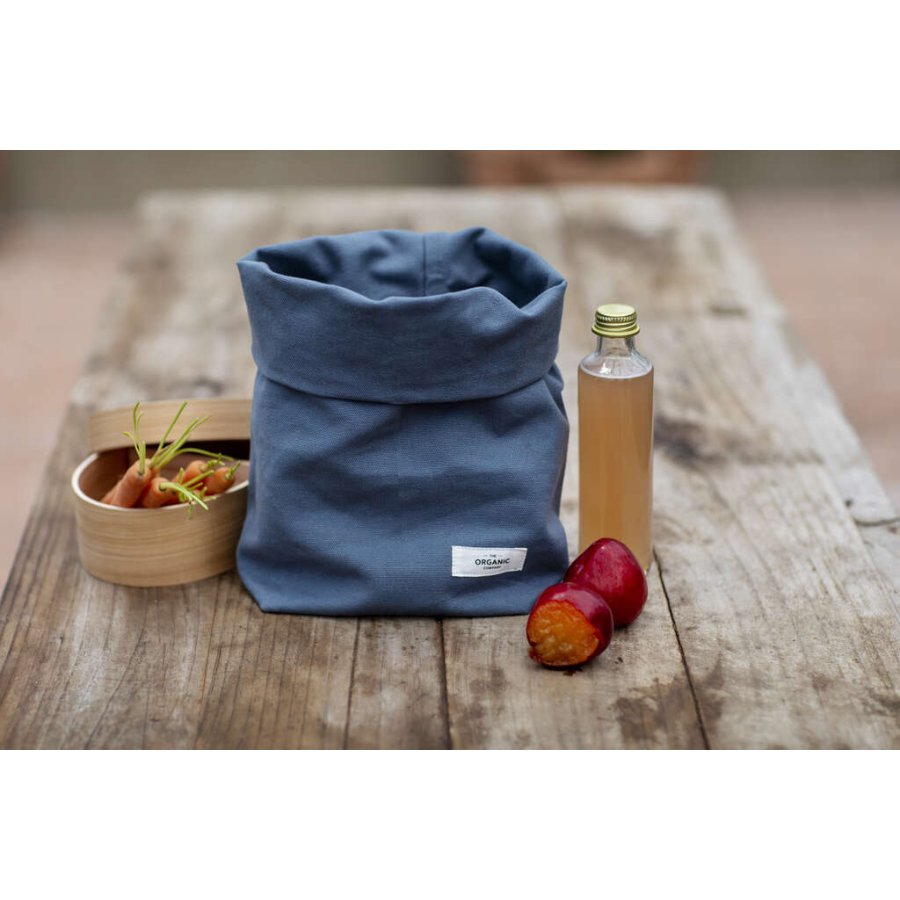 The Organic Company Lunch-Tasche 39 cm, Grau Blau