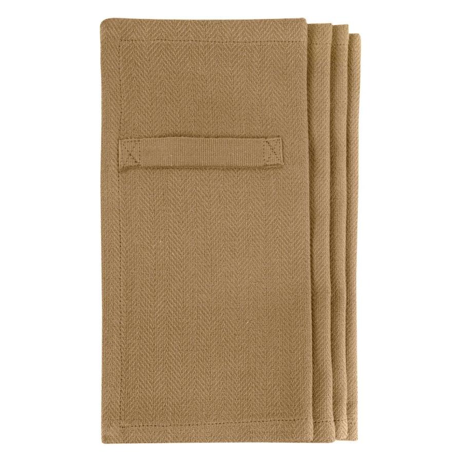 The Organic Company Stoffservietten 4er Set, 20x20 cm, Khaki