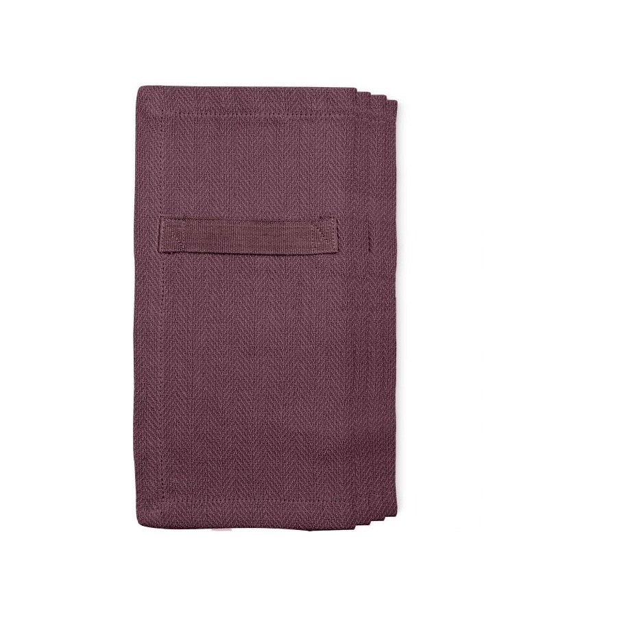 The Organic Company Stoffservietten 4er Set, 20x20 cm, Maroon