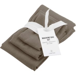 The Organic Company Waschbeutel 3er Set, Clay