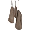 The Organic Company Wiederverwendbare Stoffbeutel 3er Set, Clay