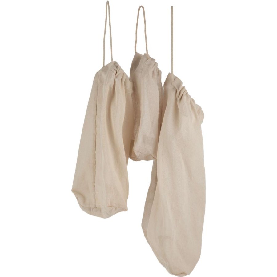 The Organic Company Wiederverwendbare Lebensmitteltasche 3er Set, Stone