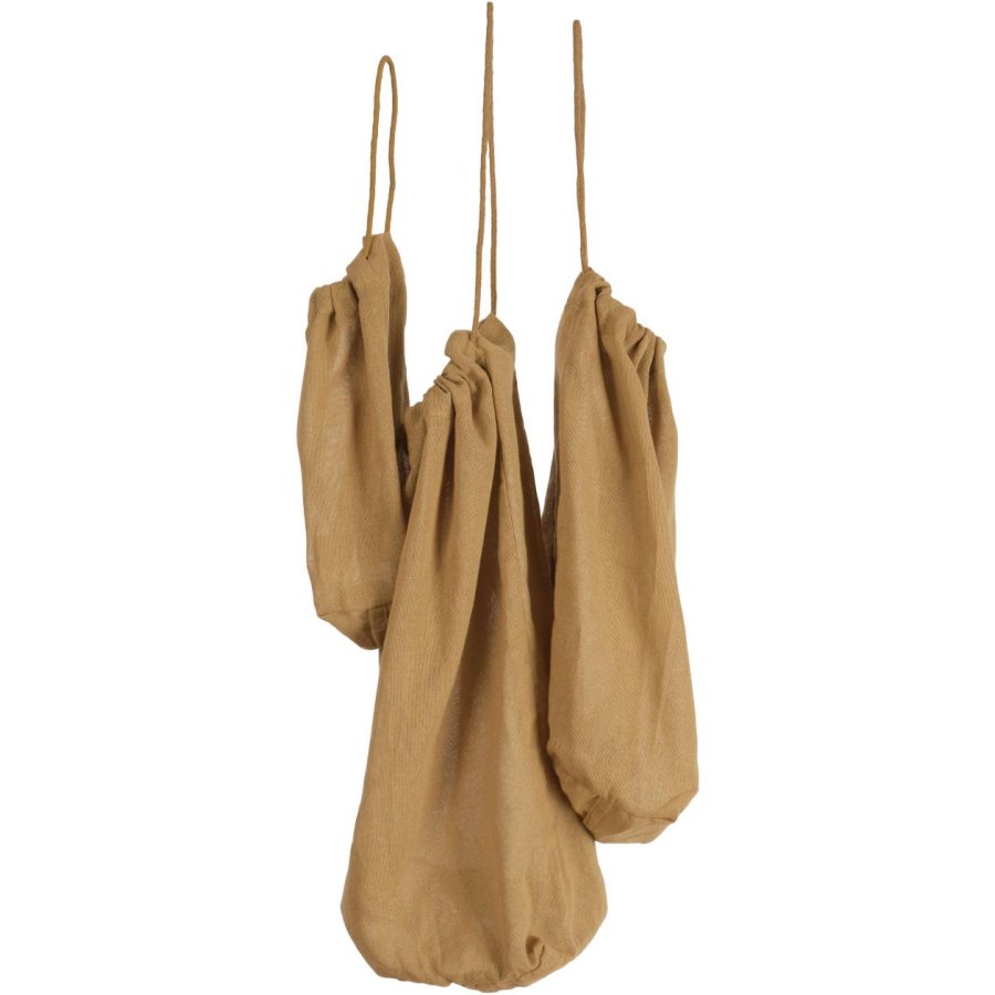 The Organic Company Wiederverwendbare Lebensmitteltasche 3er Set, Khaki