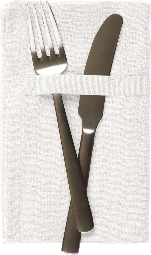 The Organic Company Stoffservietten 4er Set, 35x40 cm, Natural White