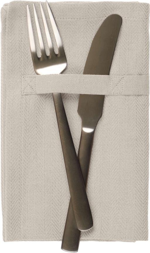 The Organic Company Stoffservietten 4er Set 35x40 cm, Stone