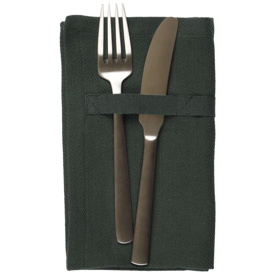 The Organic Company Stoffservietten 4er Set, 35x40 cm, Dunkelgrn