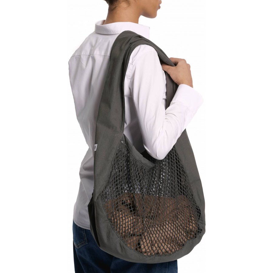 The Organic Company Net Schultertasche 45x44 cm, Dark Grey