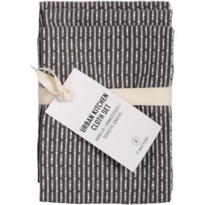 The Organic Company Karklud 3 stk. 18x35 cm, Evening Grey