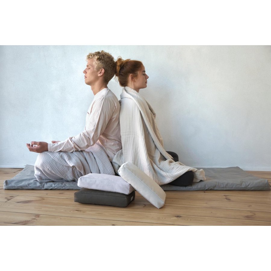 The Organic Company Meditationspude 30x5x20 cm, Dark Grey