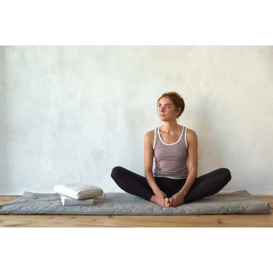 The Organic Company Meditationspude 30x5x20 cm, Dusty Lavender