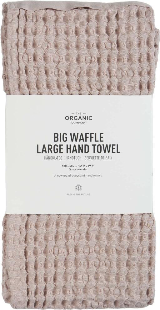 The Organic Company Big Waffle Handtuch 130x50 cm, Dusty Lavender