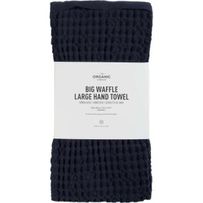 The Organic Company Vaffel Håndklæde 50x130 cm, Dark Blue
