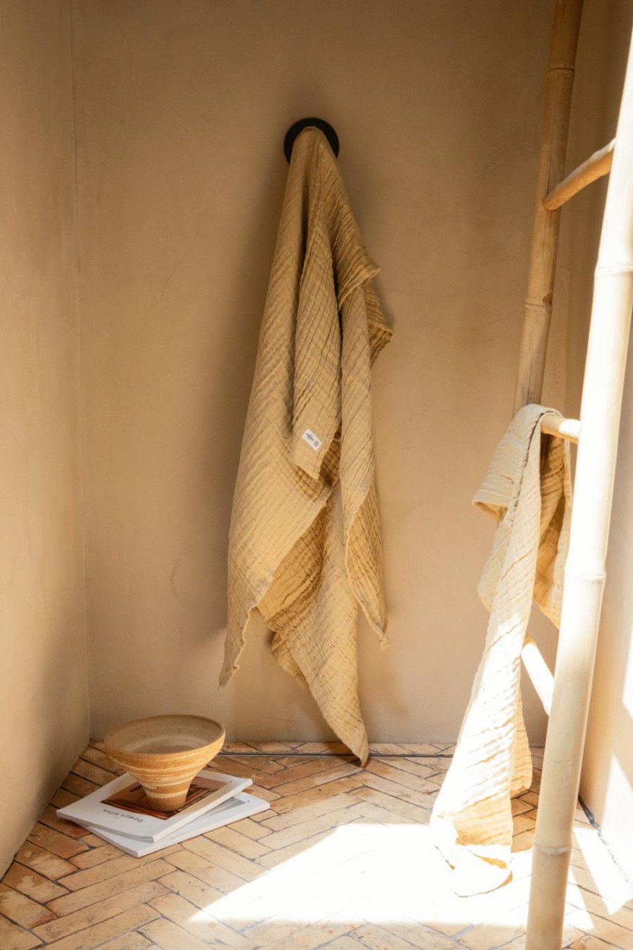 The Organic Company FINE Handtuch 60x100 cm, Pale Honey