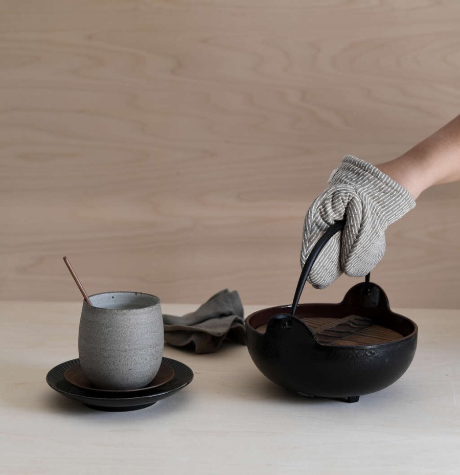 The Organic Company Ovnhandske Mini 2 stk, Clay Stone