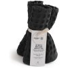 The Organic Company Big Waffle Waschlappen 3er Set 25x40 cm, Dark Grey