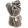 The Organic Company Big Waffle Waschlappen 3er Set 25x40 cm, Clay Stone