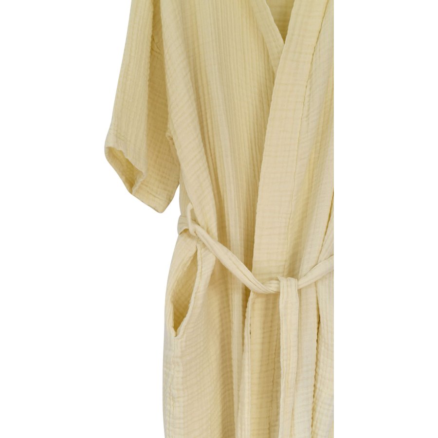 The Organic Company FINE Bademantel M/L, Pale Yellow