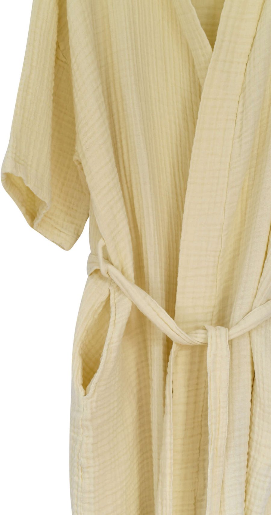 The Organic Company FINE Bademantel S/M, Pale Yellow