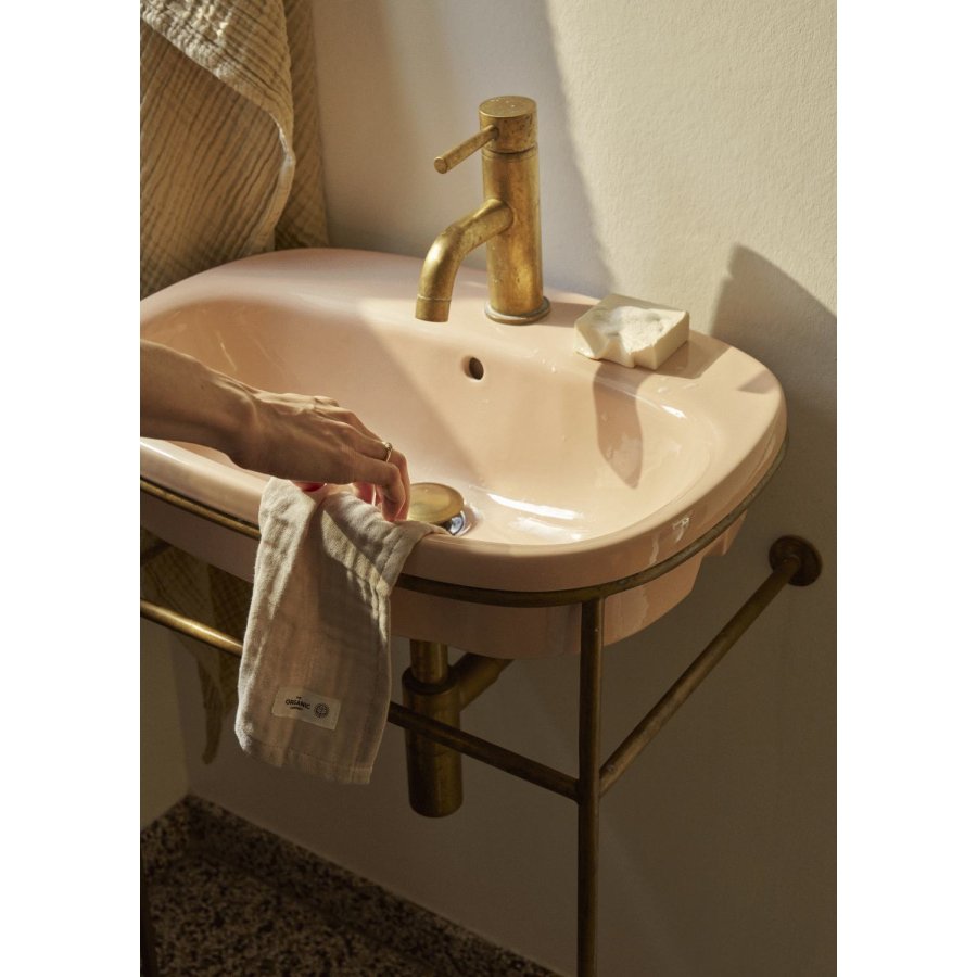 The Organic Company FINE Waschlappen 3er Set 30x30 cm, Stone