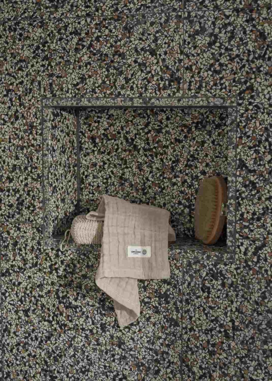 The Organic Company FINE Waschlappen 3er Set 30x30 cm, Stone