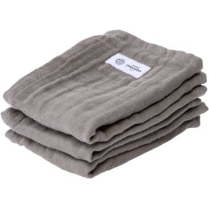 The Organic Company FINE Waschlappen 3er Set 30x30 cm, Clay