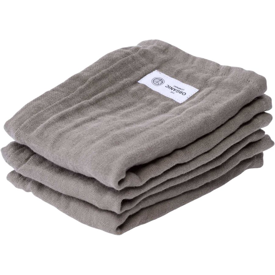 The Organic Company FINE Waschlappen 3er Set 30x30 cm, Clay