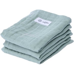 The Organic Company FINE Waschlappen 3er Set 30x30 cm, Dusty Mint