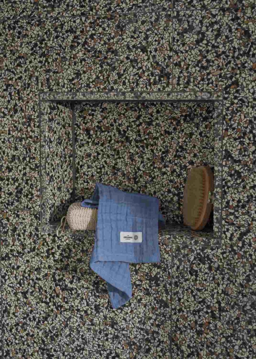 The Organic Company FINE Waschlappen 3er Set 30x30 cm, Grey Blue