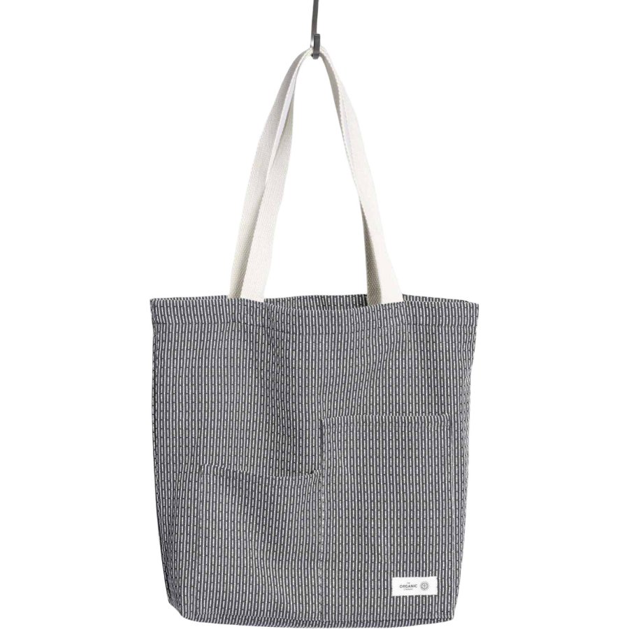 The Organic Company Piqu&eacute; Tote Bag 30x35 cm, Evening Grey