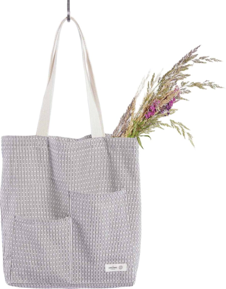 The Organic Company Piqu&eacute; Tote Bag 30x35 cm, Morning Grey