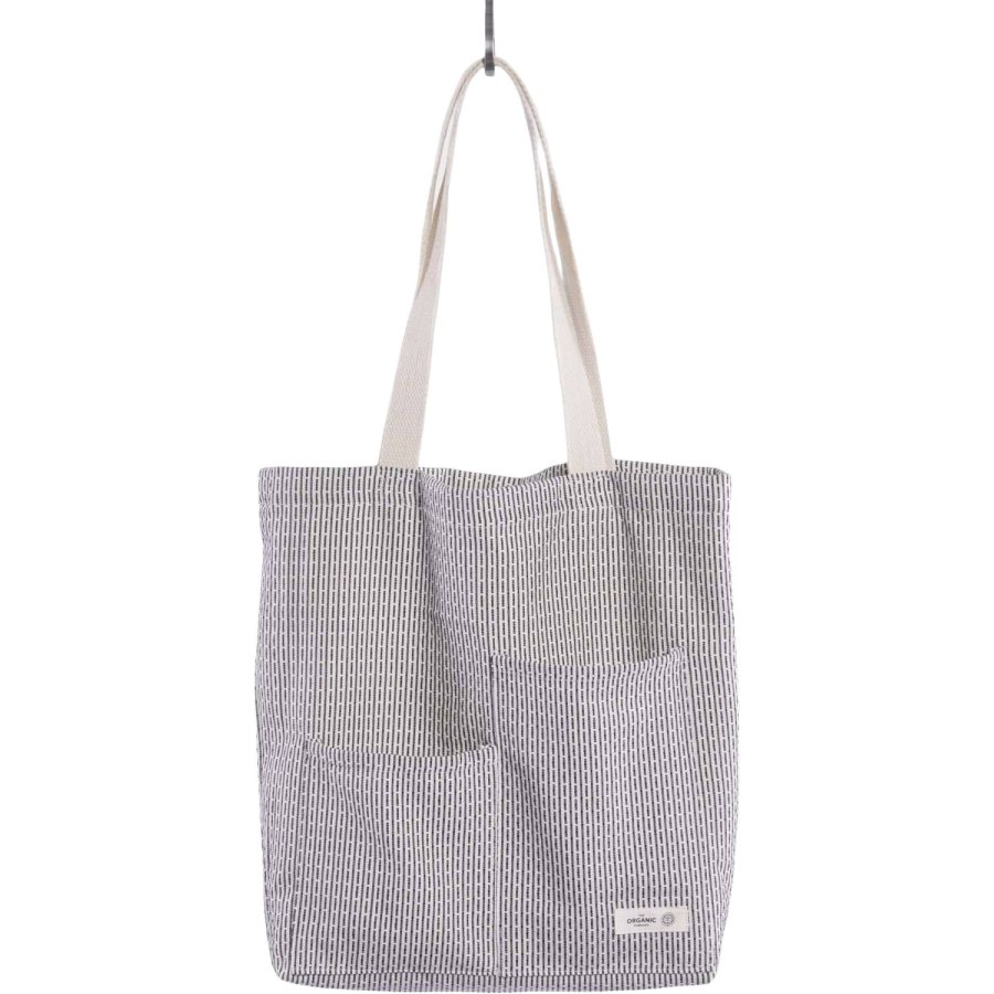 The Organic Company Piqu&eacute; Tote Bag 30x35 cm, Morning Grey