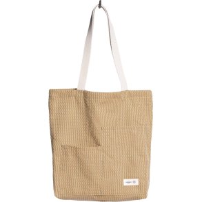The Organic Company Piqu&eacute; Tote Bag 30x35 cm, Khaki Stone