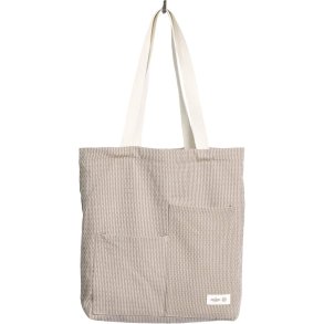 The Organic Company Piqu&eacute; Tote Bag 30x35 cm, Clay Stone