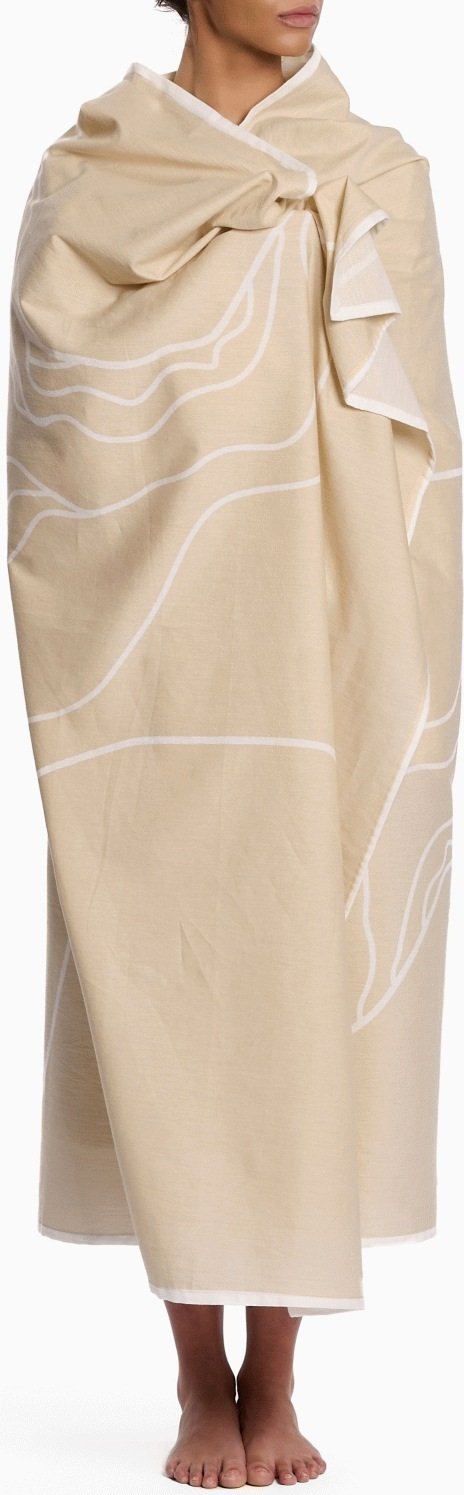 The Organic Company Reconnect T�rkl�de 140x180 cm, Pale Honey