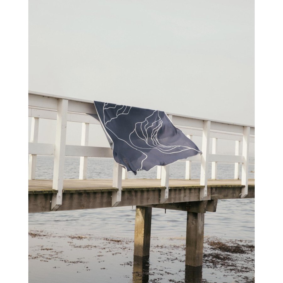 The Organic Company Reconnect T�rkl�de 140x180 cm, Dark Blue