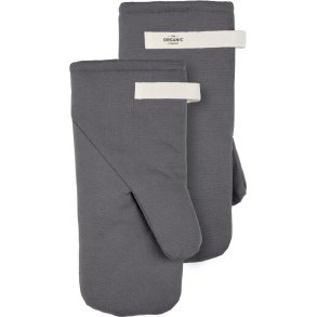 The Organic Company Topfhandschuh 2er Set, Dark Grey