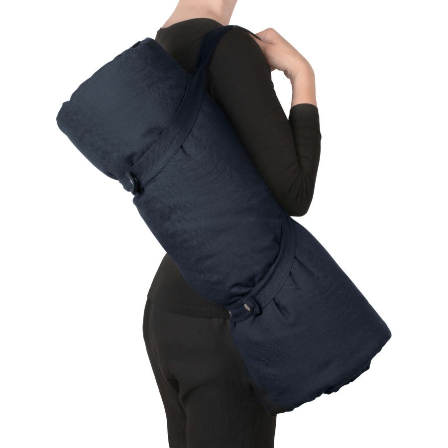The Organic Company To Go Meditationsmadras 70x200 cm, Dark Blue