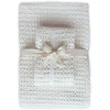 The Organic Company Big Waffle Hndkldegavest, Natural White